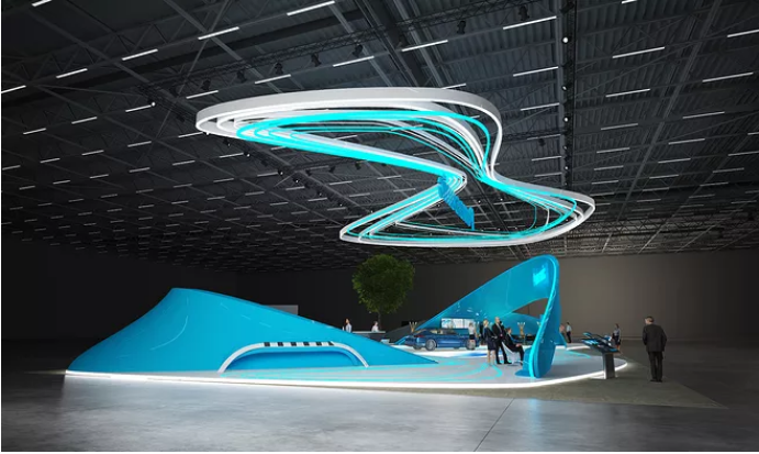 日本展臺(tái)建筑設(shè)計(jì)-Panasonic-Jeca展會(huì)展臺(tái)搭建設(shè)計(jì)