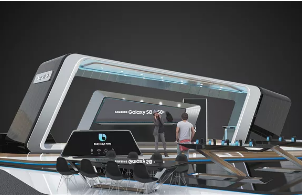 美國(guó)展廳設(shè)計(jì)-Samsung Galaxy-英國(guó)展位搭建