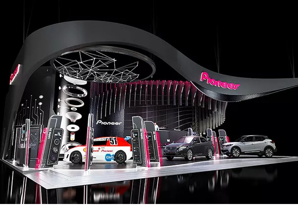 日本展臺搭建設計-Pioneer-東京車展展臺搭建設計