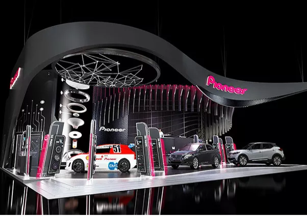 日本展臺搭建設(shè)計(jì)-Pioneer-東京車展展臺搭建設(shè)計(jì)