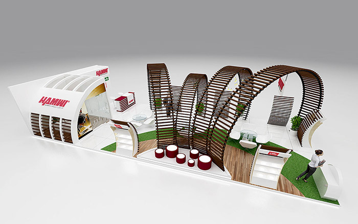 American exhibition design - Hamwi - Portland booth construction American exhibition design - Hamwi - Portland booth construction