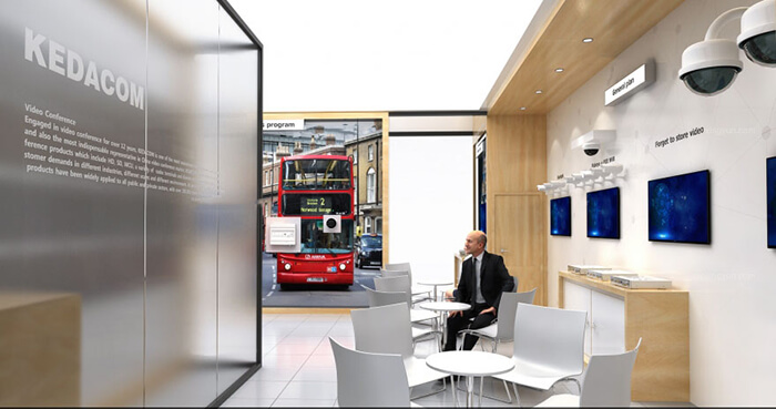 Exhibition design in Germany - kedacom - exhibition layout in Munich | exhibition stand construction in Security Exhibition Exhibition design in Germany - kedacom - exhibition layout in Munich | exhibition stand construction in Security Exhibition